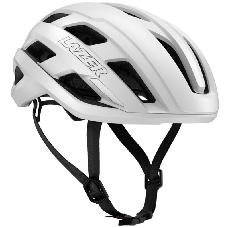 Kask rowerowy LAZER Strada KinetiCore Biały Szosowy z możliwością zamontowania lampki (rozmiar M)