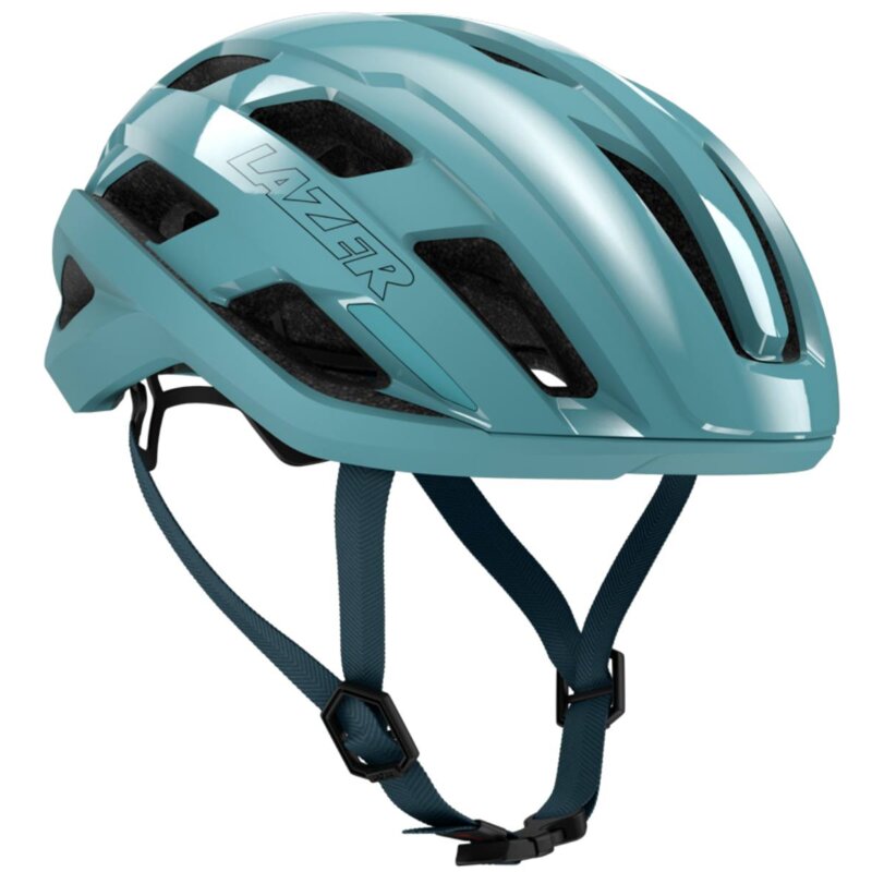 Kask rowerowy LAZER Strada KinetiCore Niebieski Szosowy z możliwością zamontowania lampki (rozmiar M)