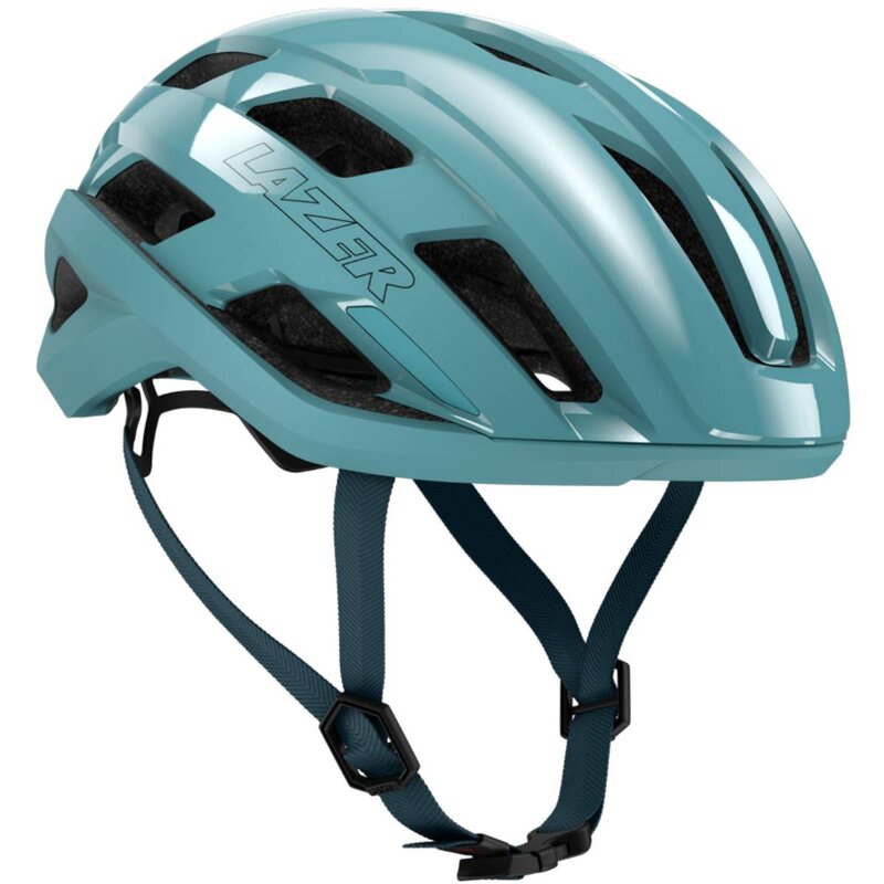 Kask rowerowy LAZER Strada KinetiCore Niebieski Szosowy z możliwością zamontowania lampki (rozmiar S)