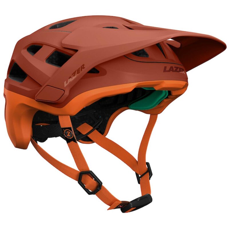 Kask rowerowy LAZER Jackal KinetiCore Pomarańczowy MTB (rozmiar S)