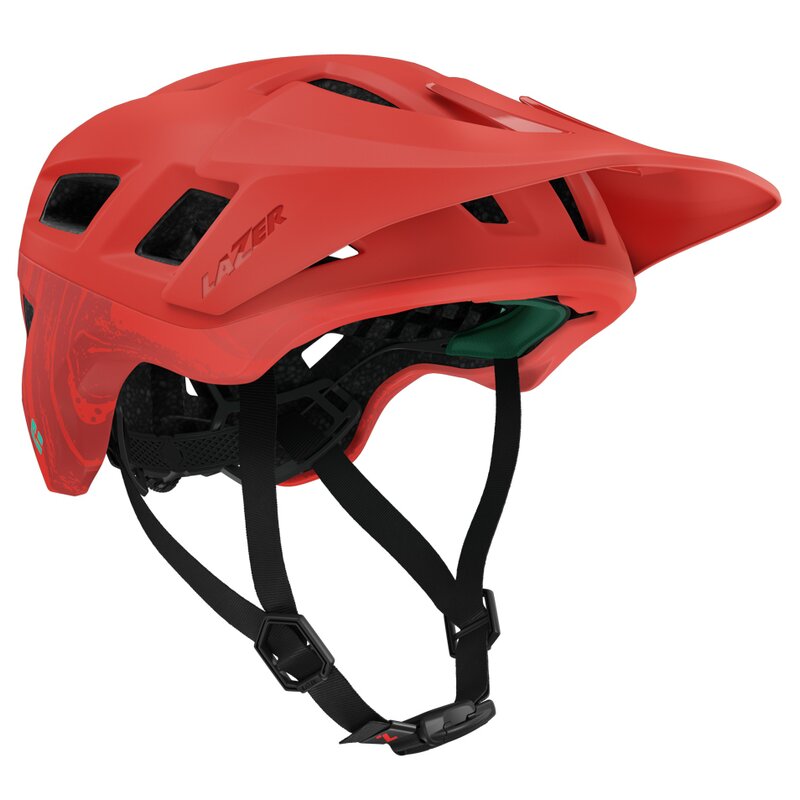 Kask rowerowy LAZER Coyote KinetiCore Czerwony mat MTB (rozmiar M)