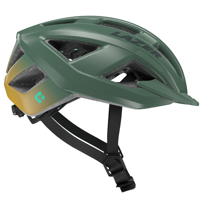 Kask rowerowy LAZER Cerro KinetiCore Żółto-zielony MTB (rozmiar L)