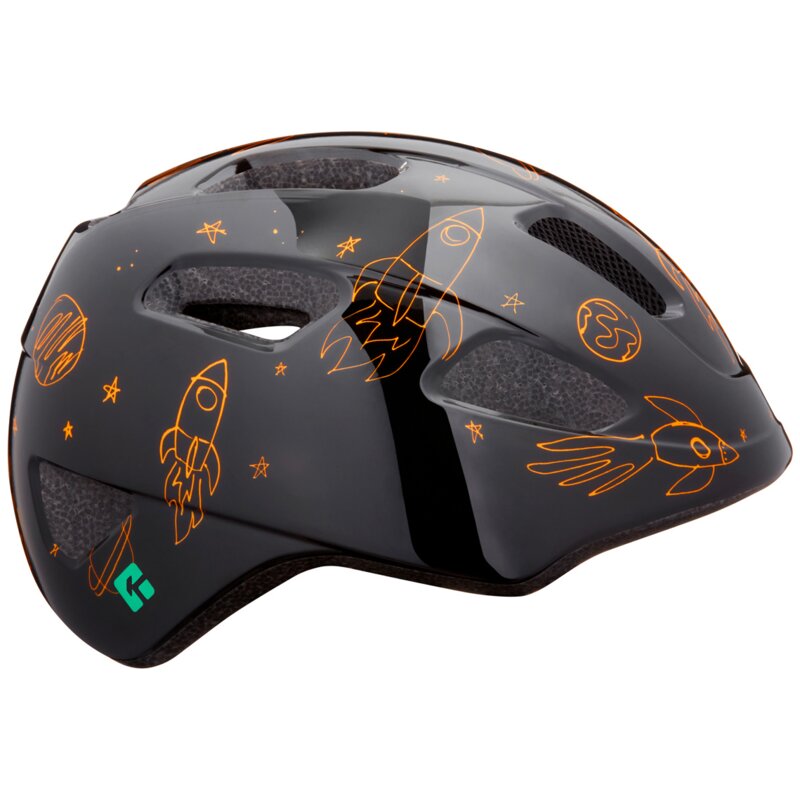 Kask rowerowy LAZER Pnut KinetiCore 2.0 Rocket Czarny dla Dzieci (rozmiar XS)