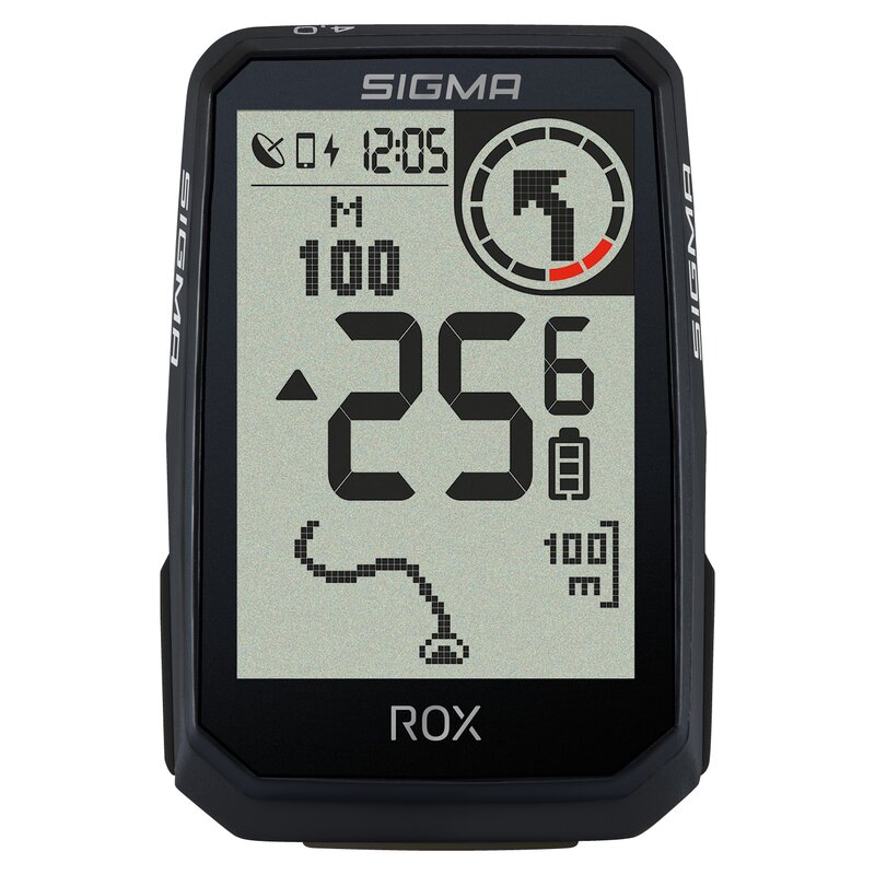 Nawigacja rowerowa SIGMA Rox 4.0 Endurance HR Set Czarny Podświetlany
