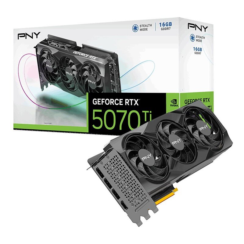 Karta graficzna PNY GeForce RTX 5070 Ti STD Triple Fan 16GB DLSS 4.5