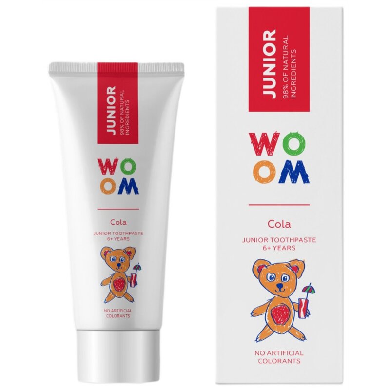 Pasta do zębów WOOM Junior Cola 6+ 50 ml