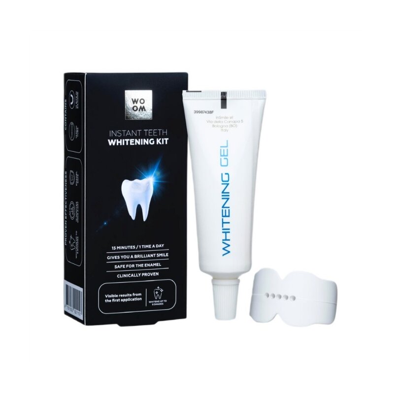 Zestaw do wybielania zębów WOOM Instant teeth (30 ml)