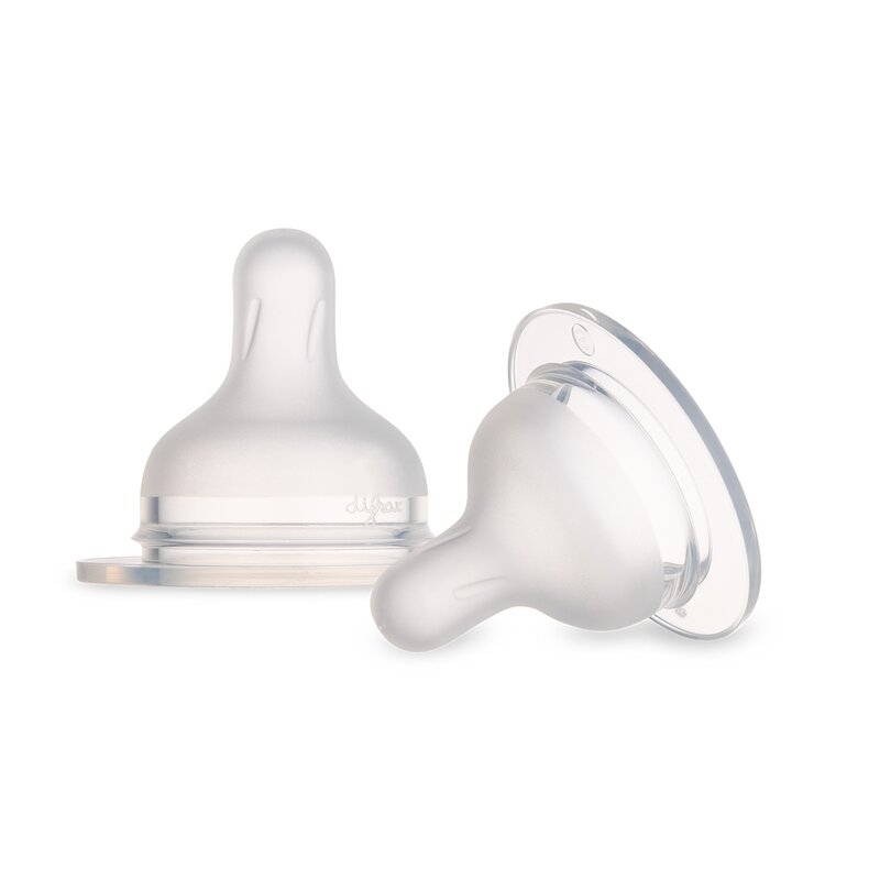 Smoczek CANPOL BABIES S-Shape S 59/891 Przezroczysty  0+ (2 sztuki)