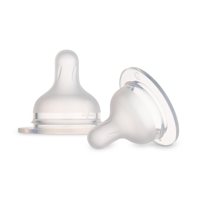Smoczek CANPOL BABIES S-Shape L 59/893 Przezroczysty 6 m+ (2 sztuki)
