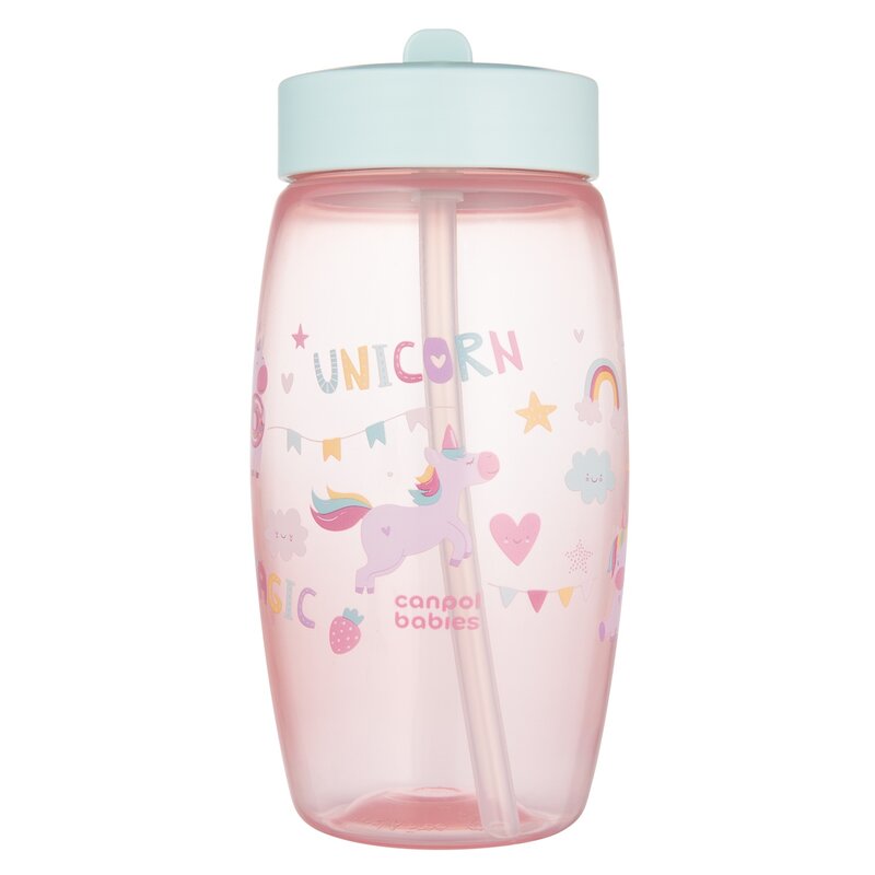 Bidon CANPOL BABIES Jednorożec 56/618 400 ml Różowy