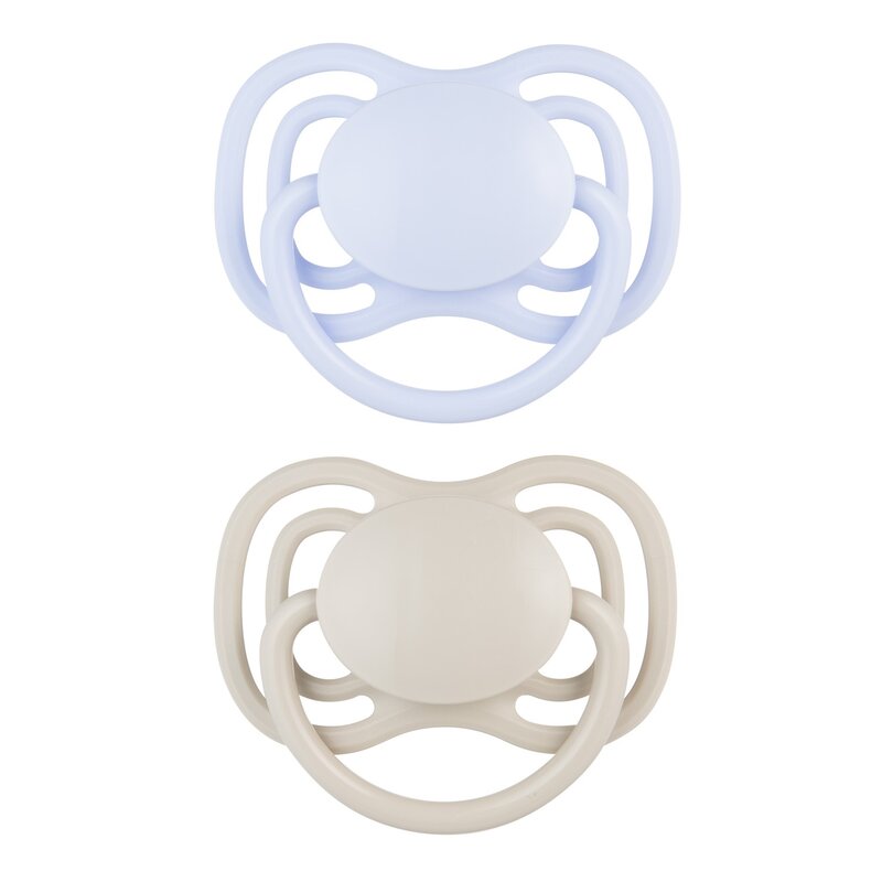 Smoczek CANPOL BABIES DentalAir 23/225 0-6 m Niebiesko-szary (2 sztuki)