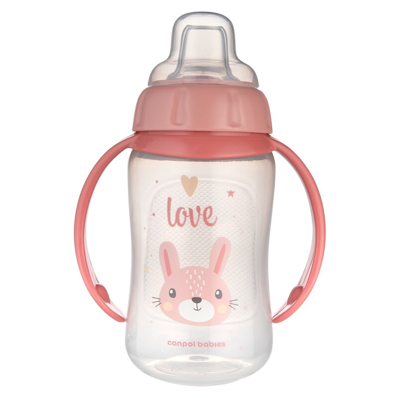 Butelka CANPOL BABIES Cute Animals 56/512 320 ml Różowy