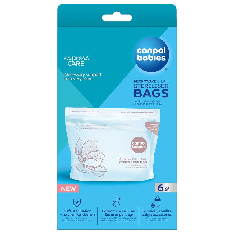 Woreczki do sterylizacji CANPOL BABIES 70/002 (6 sztuk)