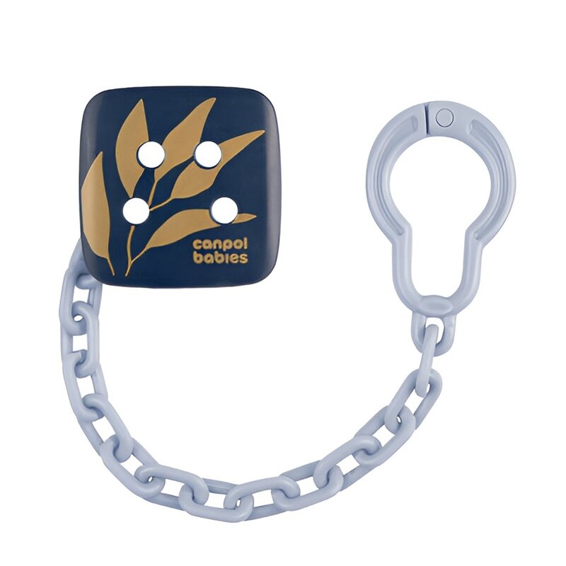 Łańcuszek do smoczka CANPOL BABIES 2/440 Gold Niebieski