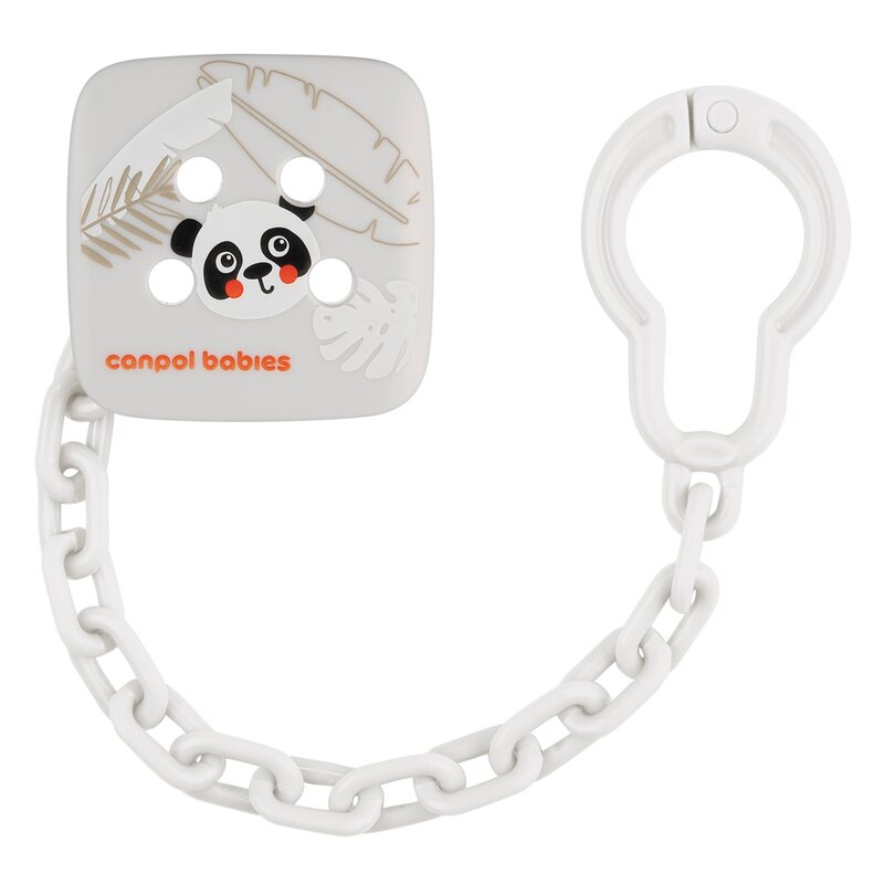 Łańcuszek do smoczka CANPOL BABIES BabiesBoo 2/439 Biały