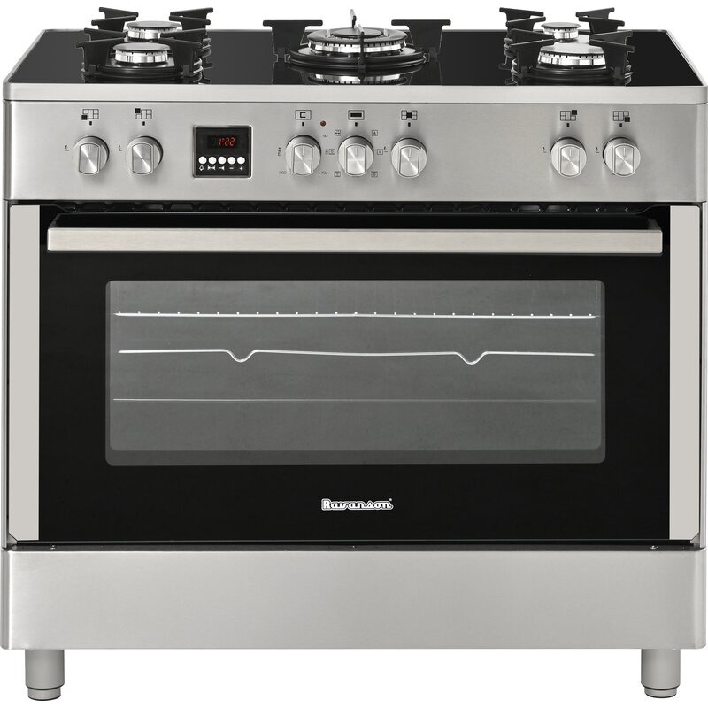 Ravanson KWGE-K90 GLASS Inox Termoobieg Rożen
