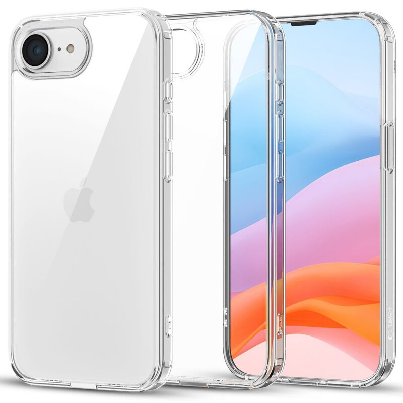 Etui TECH-PROTECT FlexAir Hybrid do Apple iPhone 16e/17e Przezroczysty