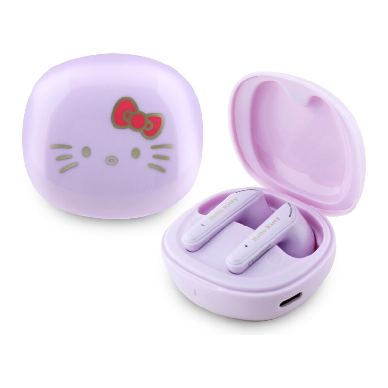 Słuchawki dokanałowe HELLO KITTY O Glossy Finish Fioletowy