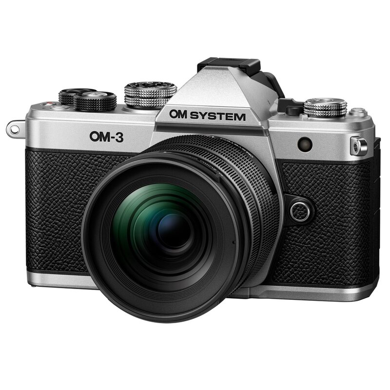 Aparat bezlusterkowy OLYMPUS OM-3 Srebrny + Obiektyw 12-45 mm f/4.0 Pro Kit