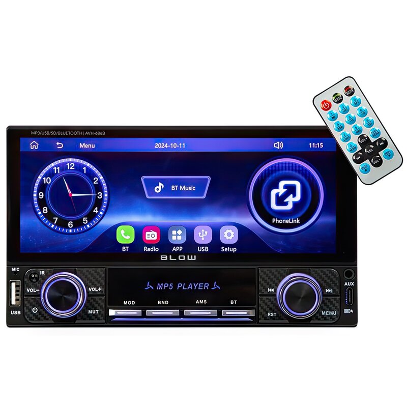 Radio BLOW AVH-686B RDS MP3/USB/micro SD/BLUETOOTH