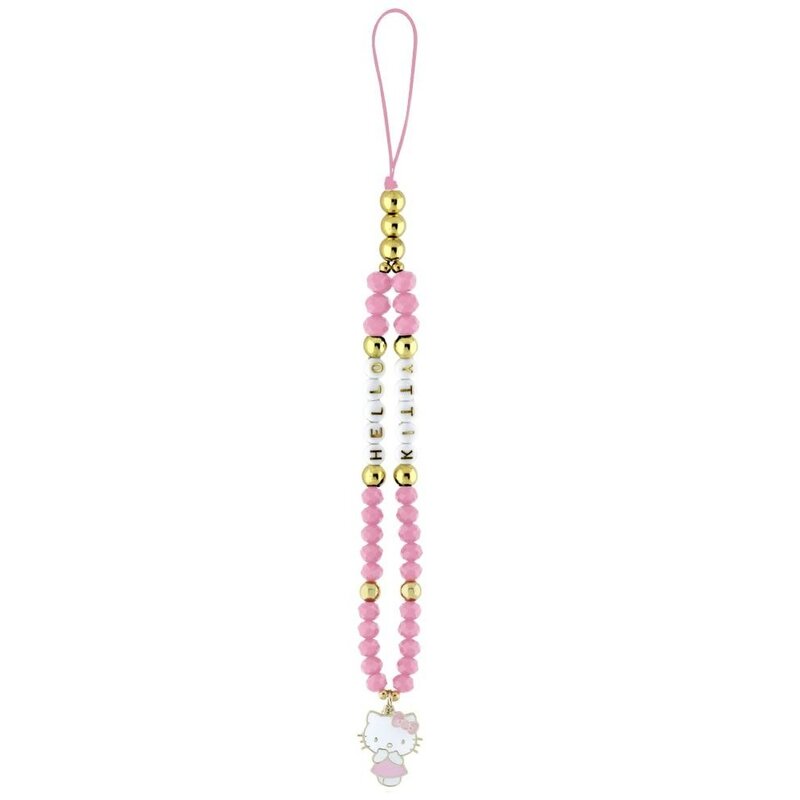 Zawieszka do telefonu HELLO KITTY Pearls and Beads Kitty Charm Różowy