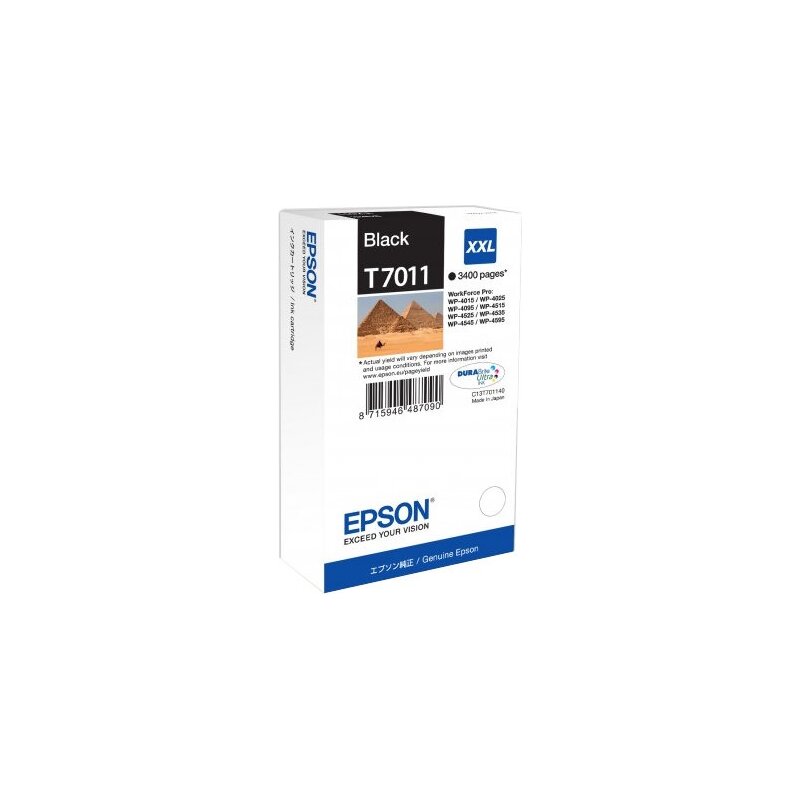 Tusz EPSON T7011 Czarny 63.2 ml C13T70114010