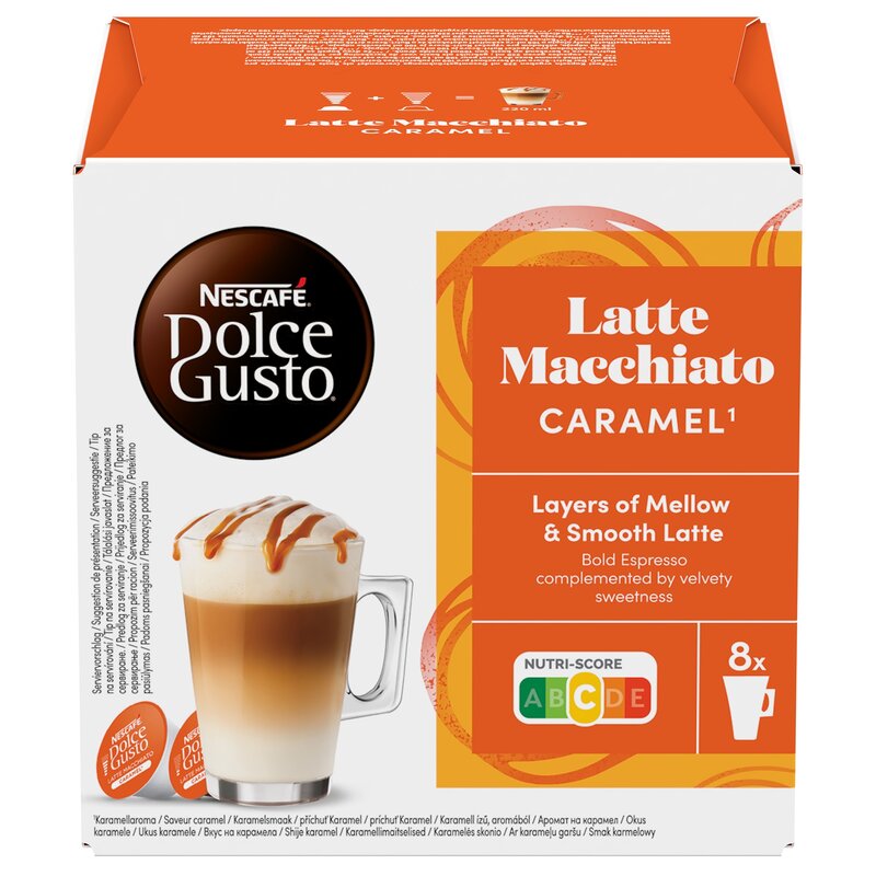 Kapsułki NESCAFE Latte Macchiato Caramel do ekspresu Nescafe Dolce Gusto