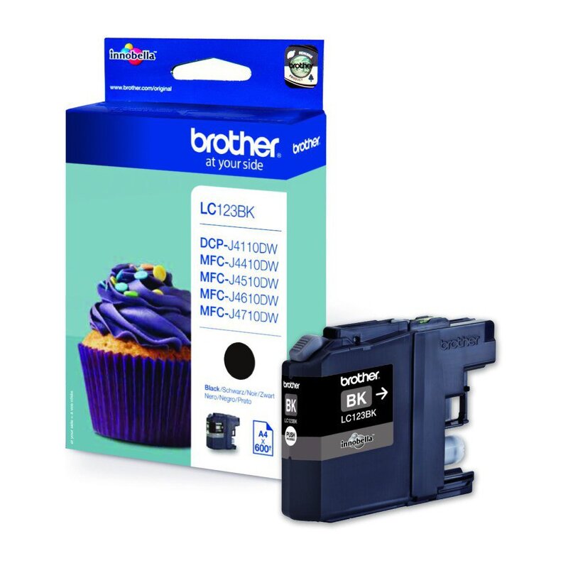 Tusz BROTHER Czarny 12.79 ml LC-123BK