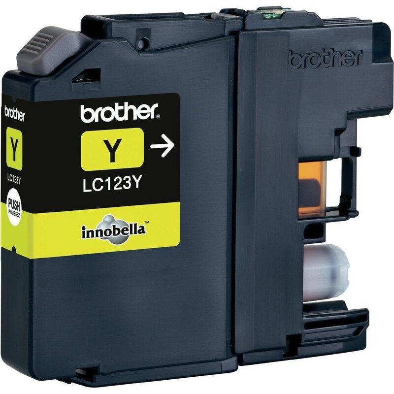 Tusz BROTHER Żółty LC-123Y