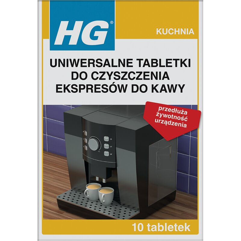 Tabletki do czyszczenia ekspresów HG Uniwersalne (10 sztuk)