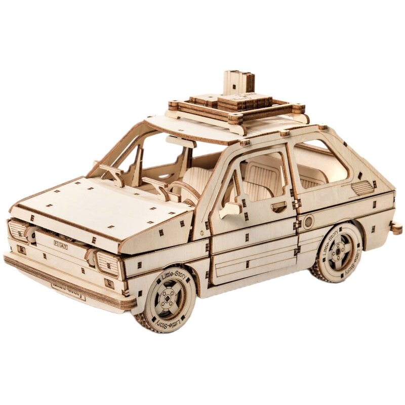 Zabawka drewniana LITTLE STORY FSO 3D Fiat 126p (228 elementów)