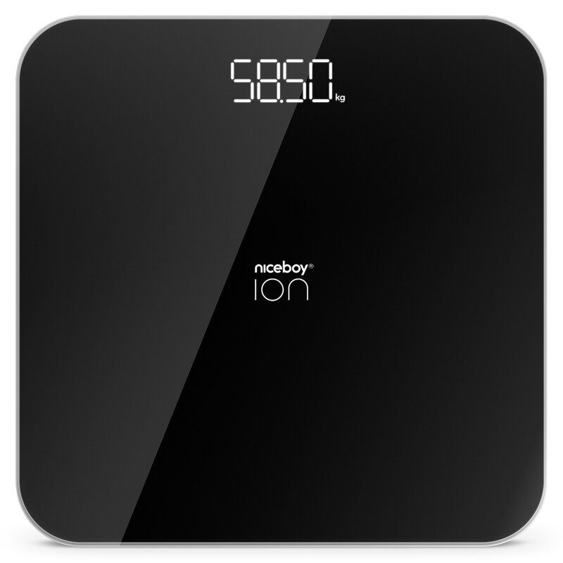 Waga łazienkowa NICEBOY Ion FitScale Czarny