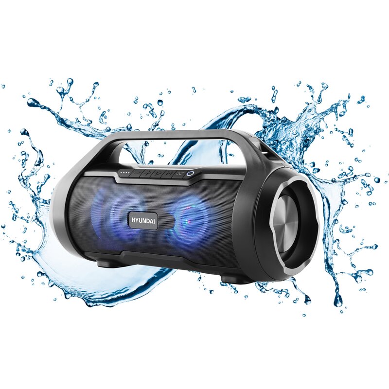 PRZENOŚNY GŁOŚNIK BLUETOOTH 40W RADIO FM AUX do 15h USB MicroSD Hyundai