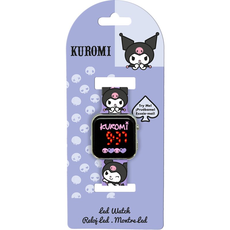 Zabawka zegarek z kalendarzem KIDS EUROSWAN Kuromi KU00001