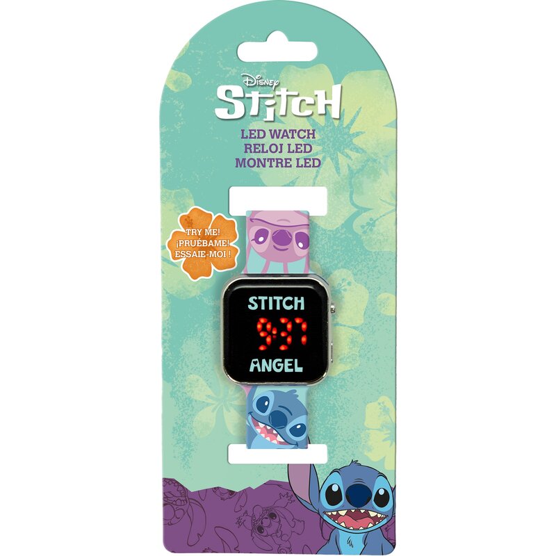 Zabawka zegarek z kalendarzem KIDS EUROSWAN Stitch LAS4197