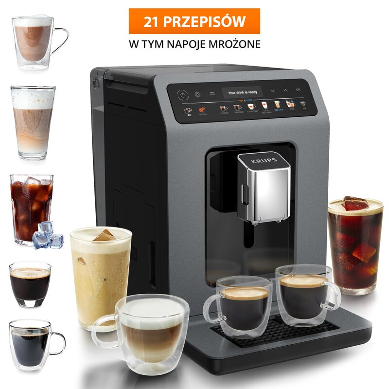 Ekspres KRUPS Evidence Hot & Cold EA898GF0 Kawa mrożona