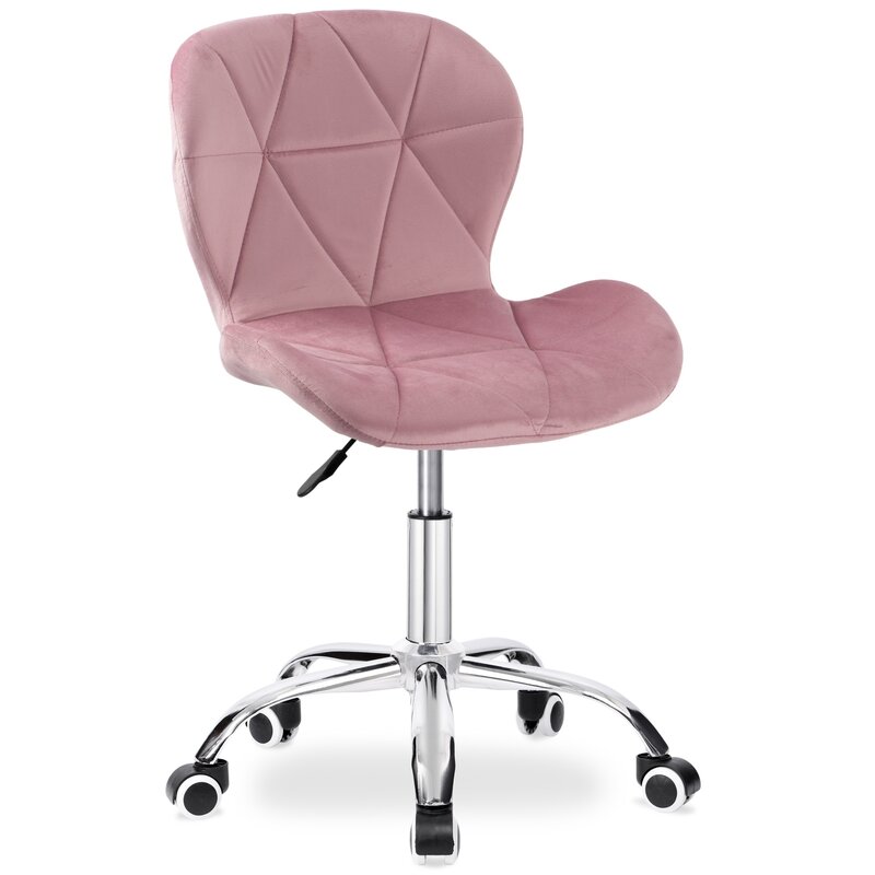 Fotel biurowy EHOKERY Spiner Różowy