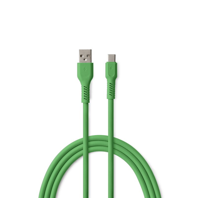 Kabel USB-A - USB-C COLORUM CK60-AC-04 1.8 m Zielony