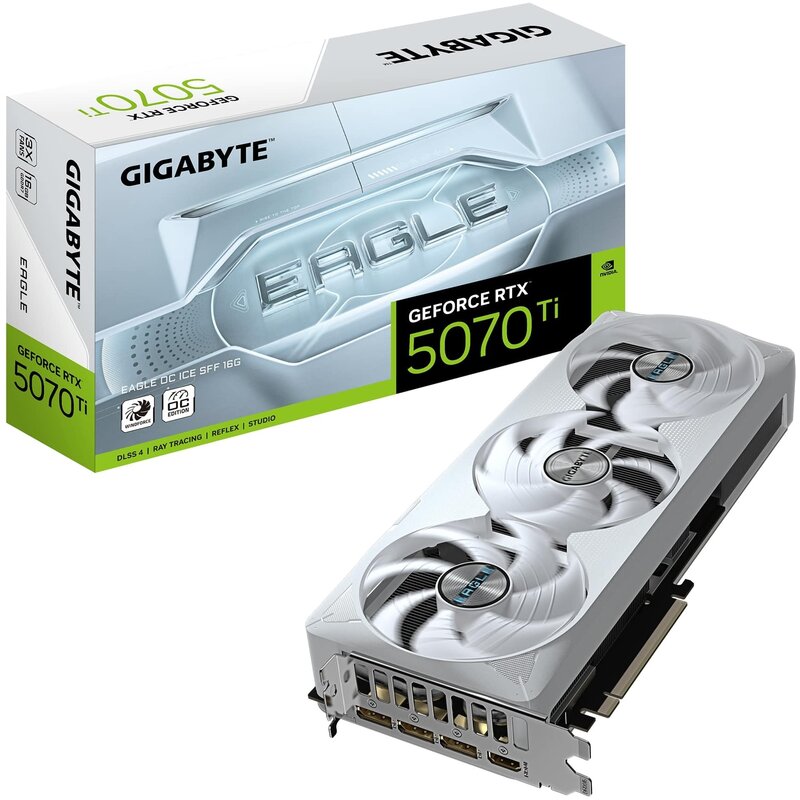 Karta graficzna GIGABYTE GeForce RTX 5070 Ti Eagle OC Ice SFF 16GB DLSS 4.5