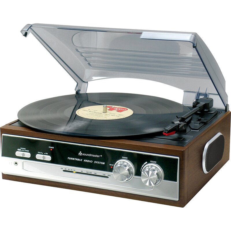 Soundmaster PL186H Manualny Napęd paskowy Przedwzmacniacz Brązowy