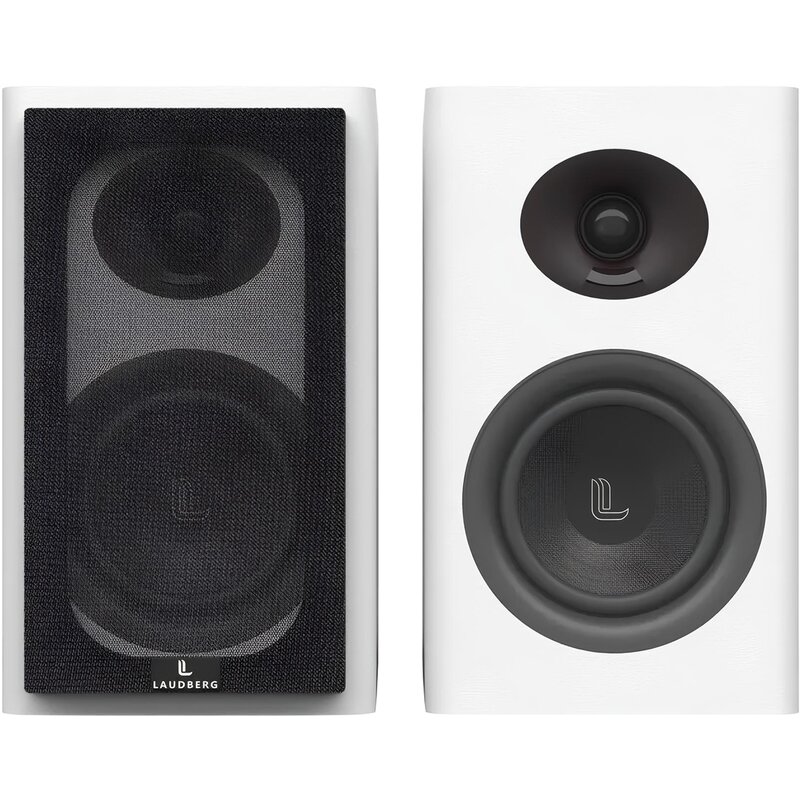 Aktywne,Podstawkowe kolumny głośnikowe LAUDBERG XS1W Biały (2 szt.), BT, USB, DSP, HDMI ARC