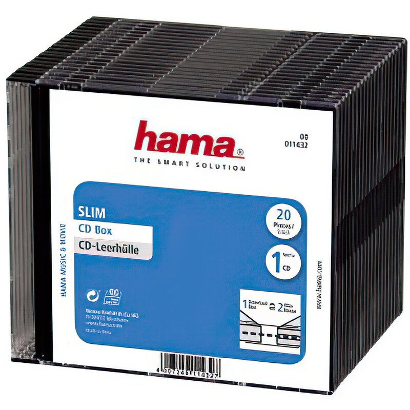 Pudełko do płyt CD HAMA Slim 11432 (20 szt.)