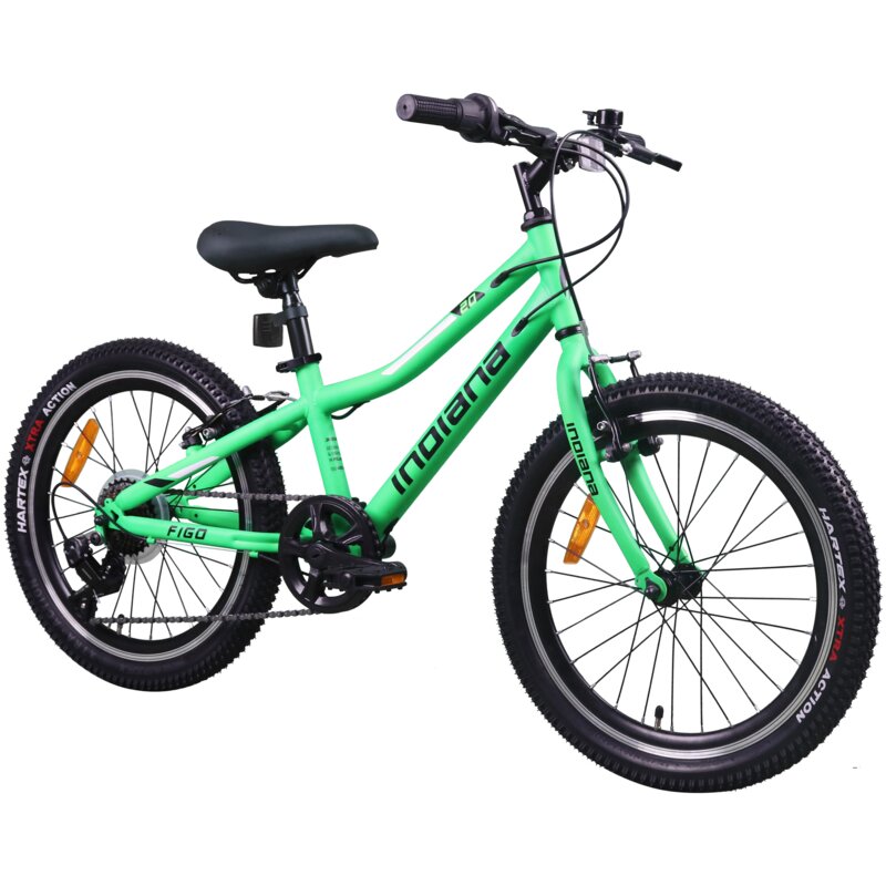 Rower dziecięcy INDIANA Figo 20 cali dla chłopca Zielony