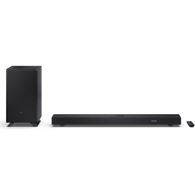 Soundbar SHARP HT-SBW53121 Czarny 3.1.2-kanałowy, Bezprzewodowy Subwoofer, HDMI eARC, Dolby Atmos, 4K, BT