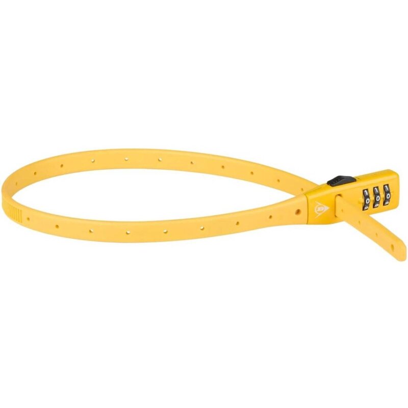 Zapięcie rowerowe DUNLOP 573212 Pasek na szyfr Żółty