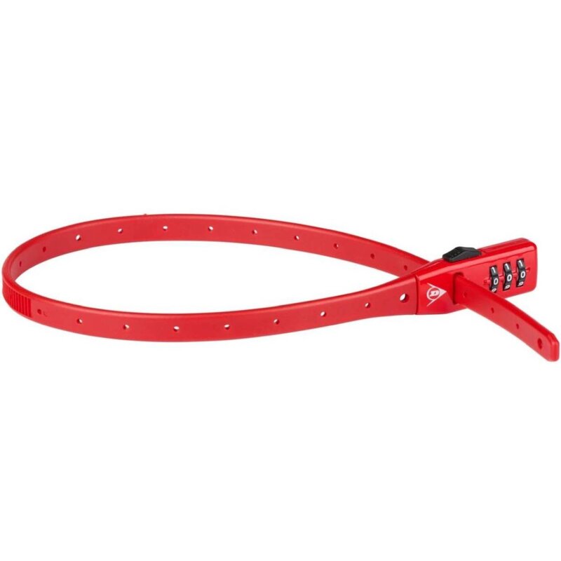 Zapięcie rowerowe DUNLOP 2573236 Pasek na szyfr Czerwony