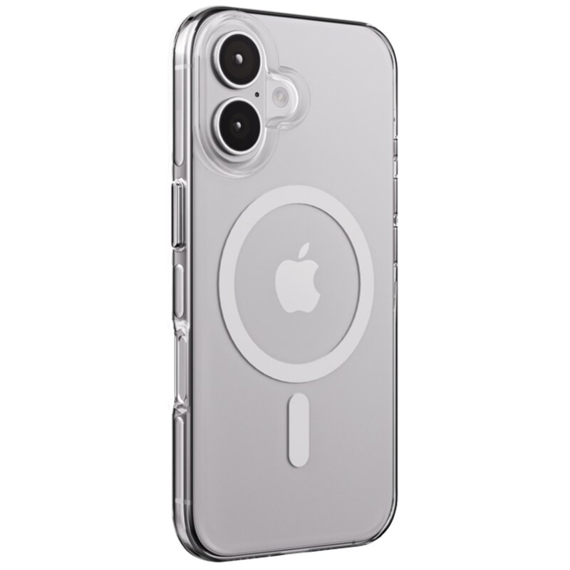 Etui CRONG Clear Mag Pro MagSafe do Apple iPhone 16 Przezroczysto-biały