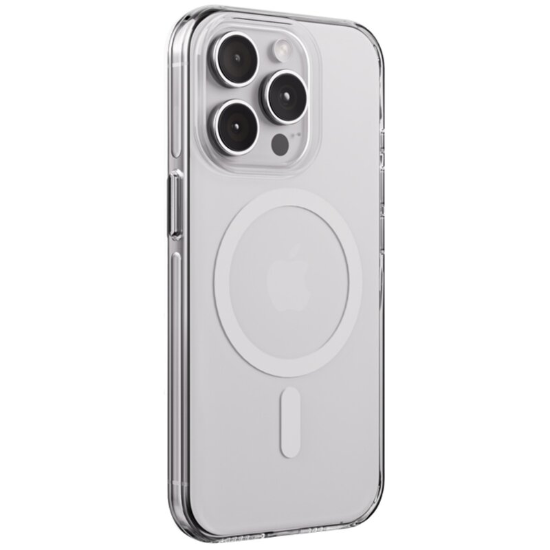 Etui CRONG Clear Mag Pro MagSafe do Apple iPhone 15 Pro Przezroczysto-biały