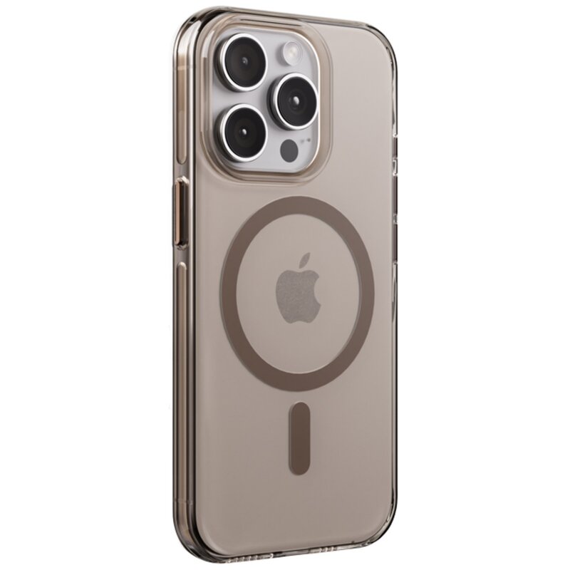 Etui CRONG Clear Mag Pro MagSafe do Apple iPhone 15 Pro Beżowy