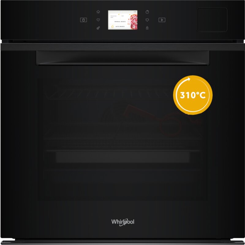 Whirlpool WOI11P8FHT2SBAF Funkcje AI Pizza 310C Termoobieg Termosonda AirFry Czarny